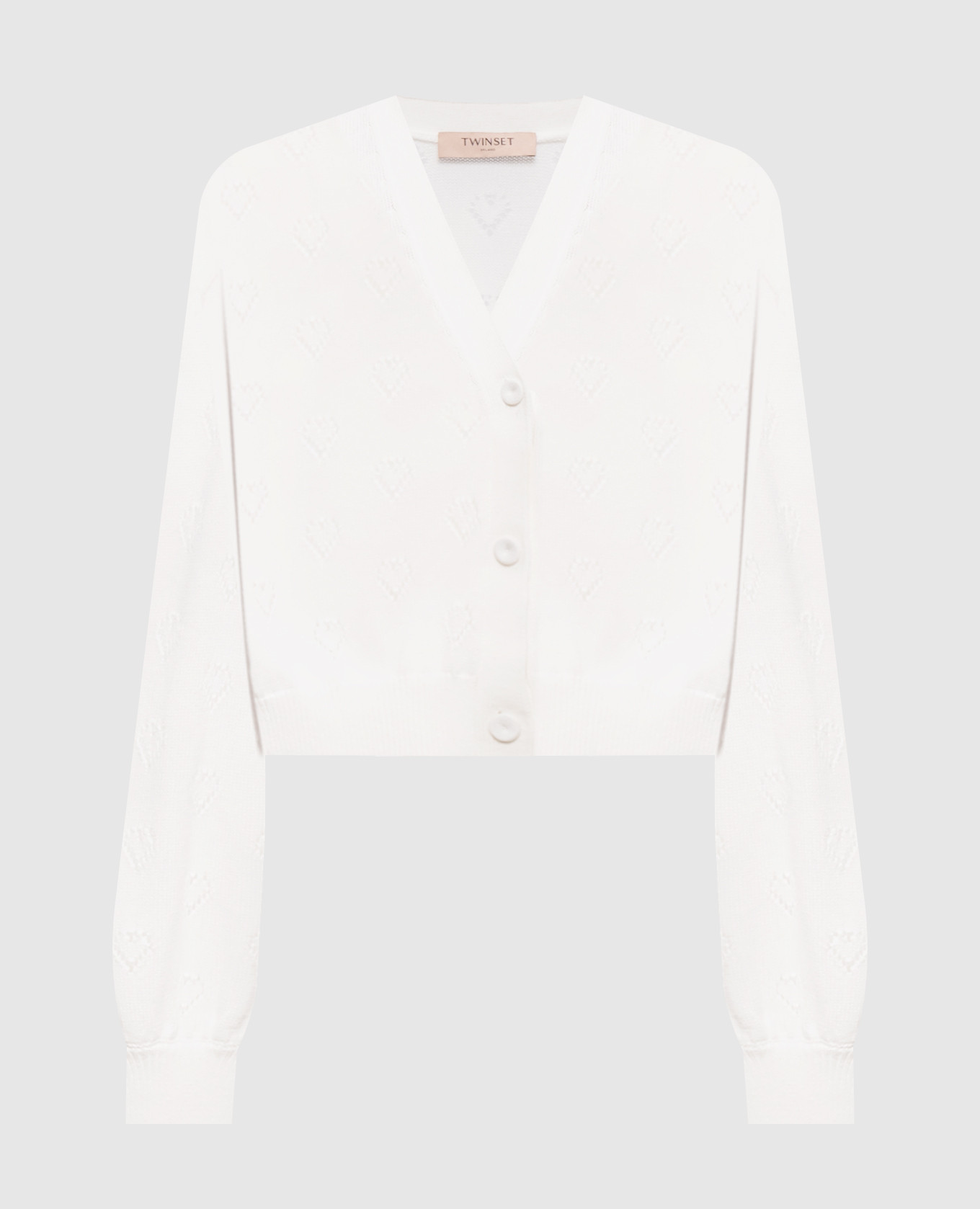 White cashmere cardigan