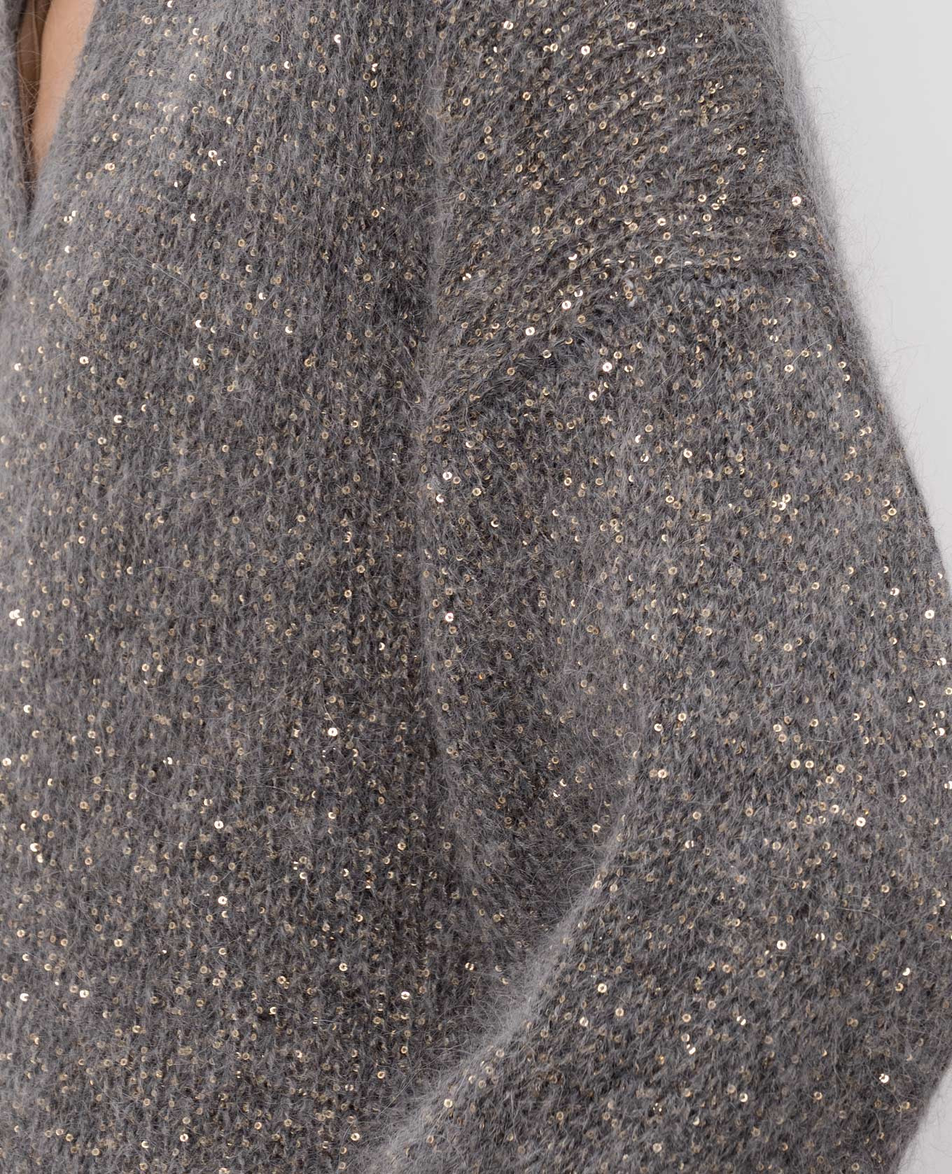 Gray alpaca wool pullover Brunello Cucinelli 5