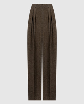 Saint Laurent Patterned wool pants A00463Y3L22