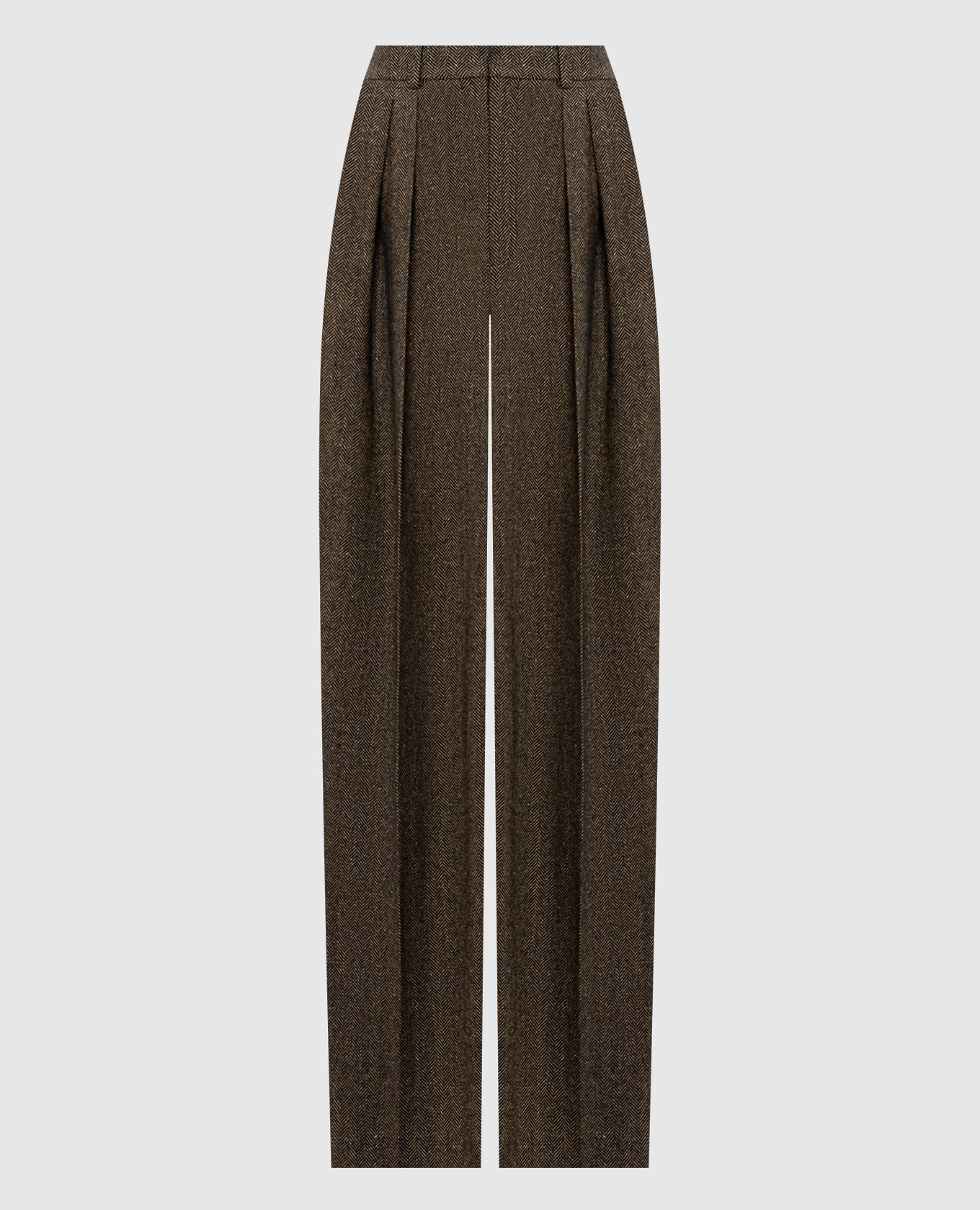 Patterned wool pants