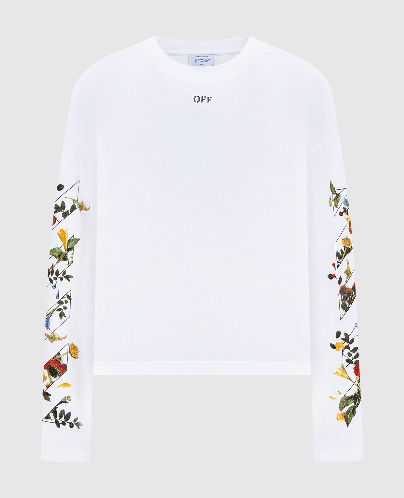 

White jumper with Flowers Arrow print Off-White