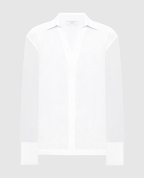 Peserico White blouse with silk A0634500Q8372B