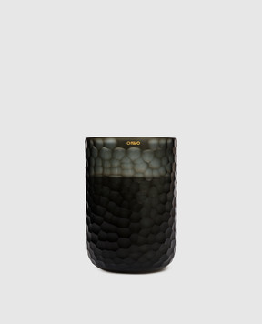 Onno Eternal XL candle with Ginger Fig scent in a glass candle holder ON704G