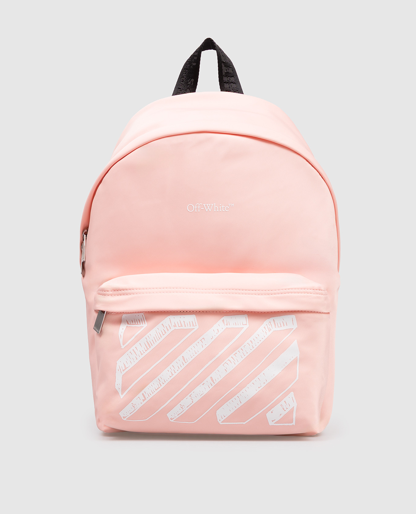 

Children's pink backpack with branded print Off-White
