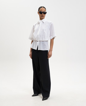 Juun.j White shirt with double construction JW6364W021