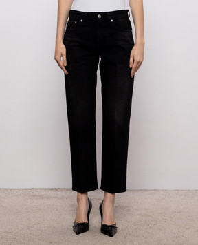 Victoria Beckham Black jeans with a worn effect 1326DJE007322A