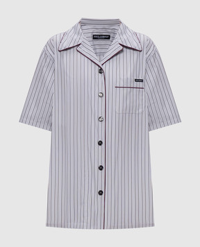 Dolce&Gabbana Gray striped shirt F5U31TFR51X