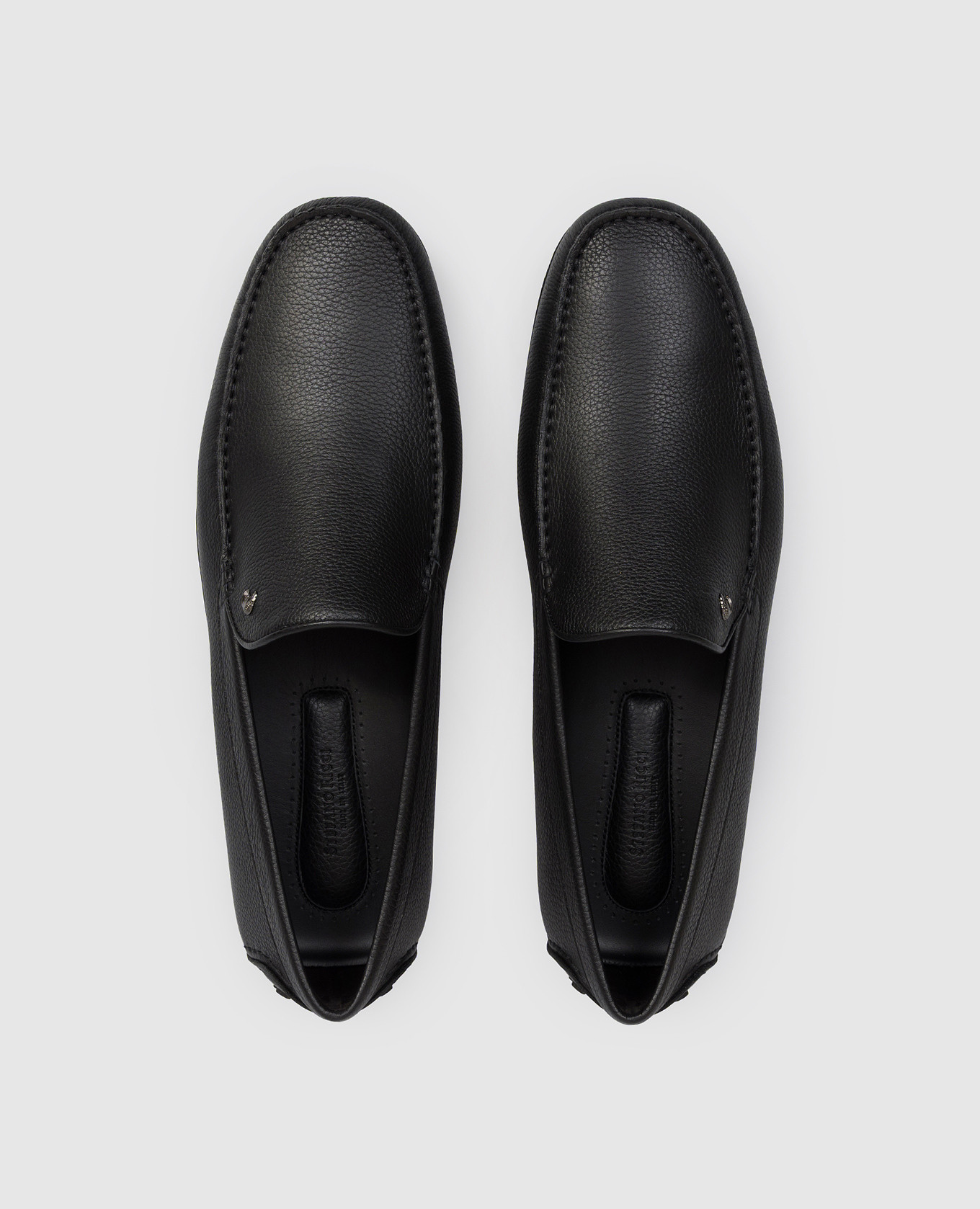 

Black leather loafers Stefano Ricci