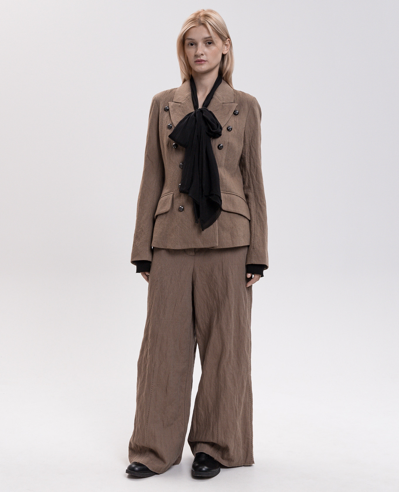 Brown wool pants Masnada 2