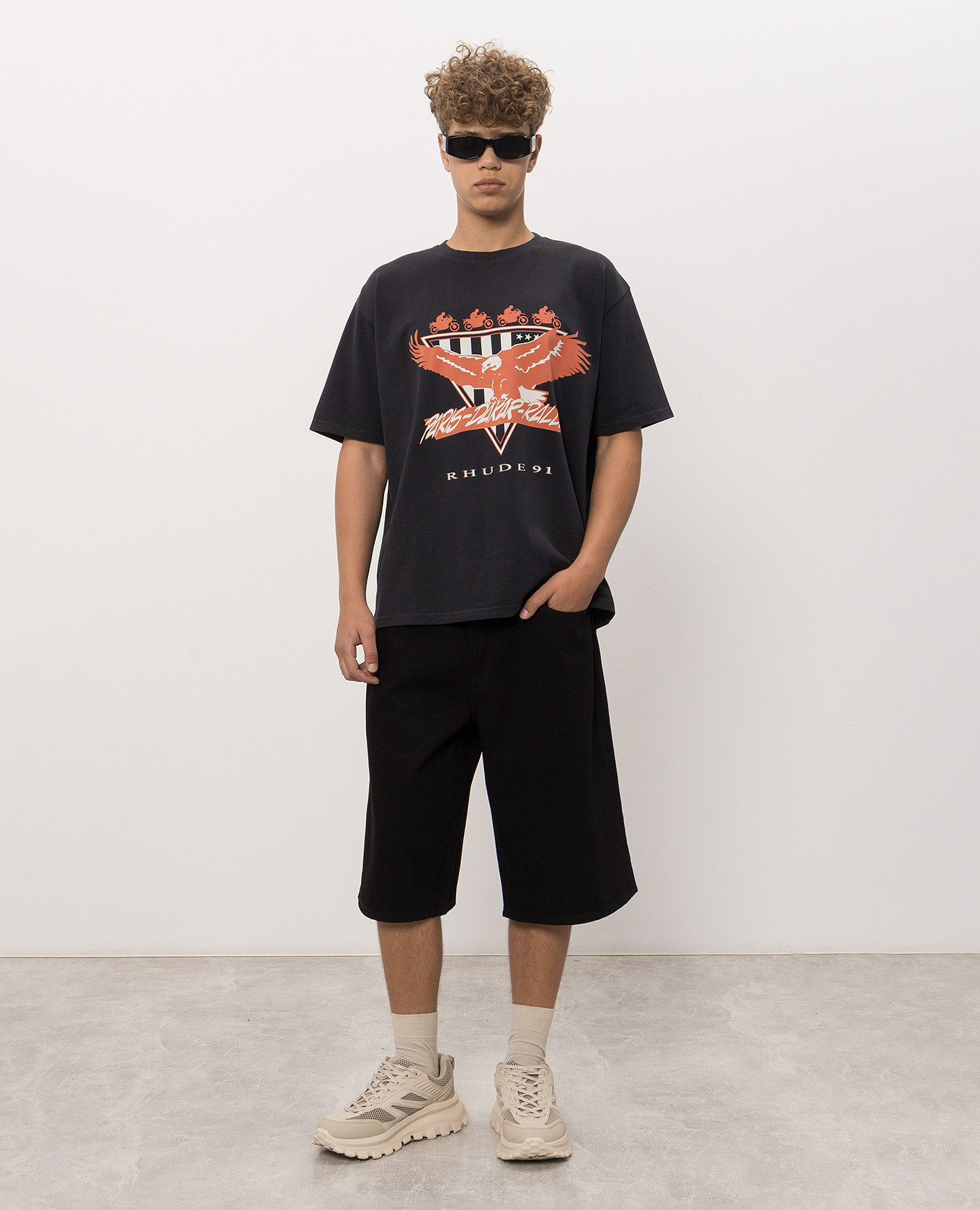 Black denim shorts AGOLDE 2
