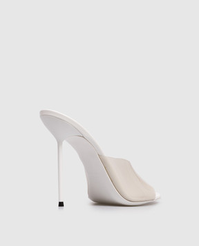 Paris Texas LIDIA white mules PX1600XPVCV