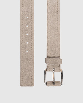 Max & Co FUGGITO gray suede belt MCAFUGGITO