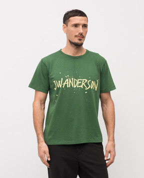 JW Anderson Green T-shirt with logo JT0307PG1936