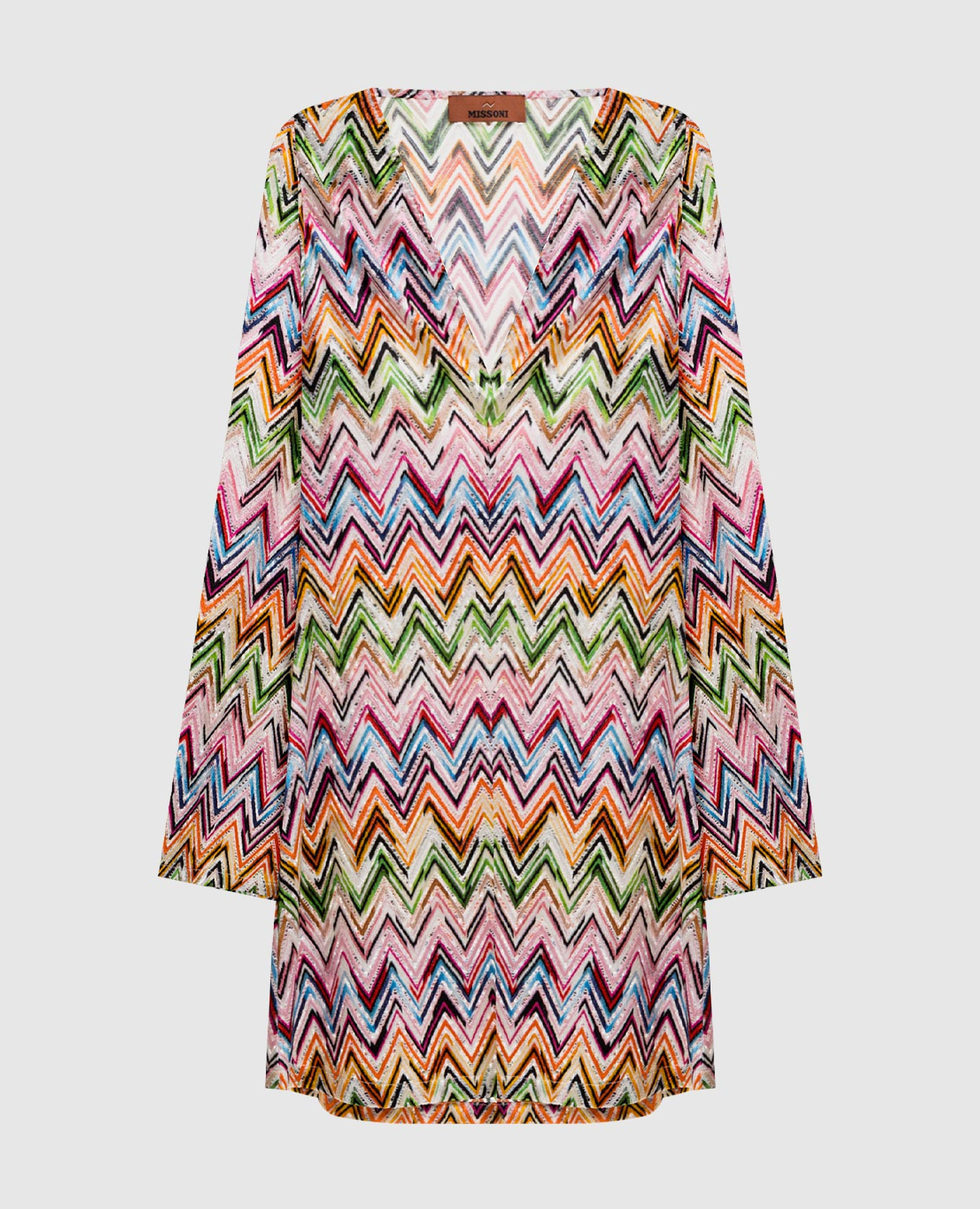

Mini beach dress with a pattern Missoni, White