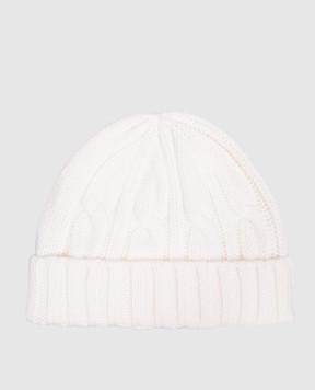 Allude Ivory cashmere hat 26511223