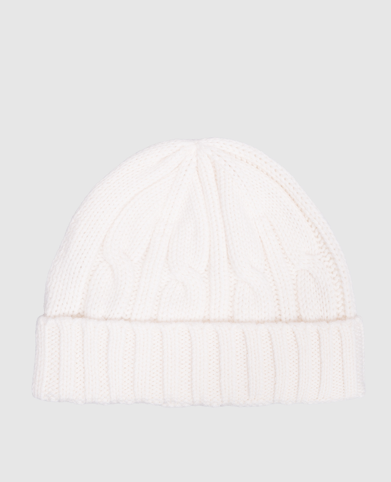 Ivory cashmere hat Allude 3