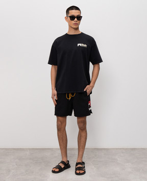 Rhude Ramatuelle International Racing black t-shirt RHPS26TT04012