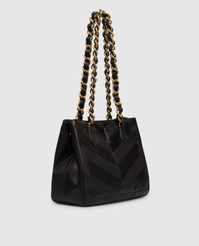 Valentino Black leather tote bag Laseine 8W2B0T13PSN