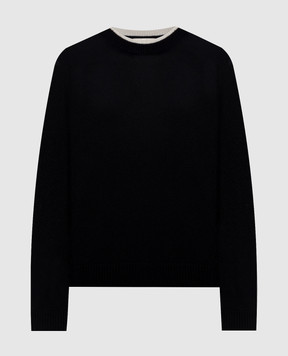 Loulou de Saison OTIS black cashmere sweater OTIS