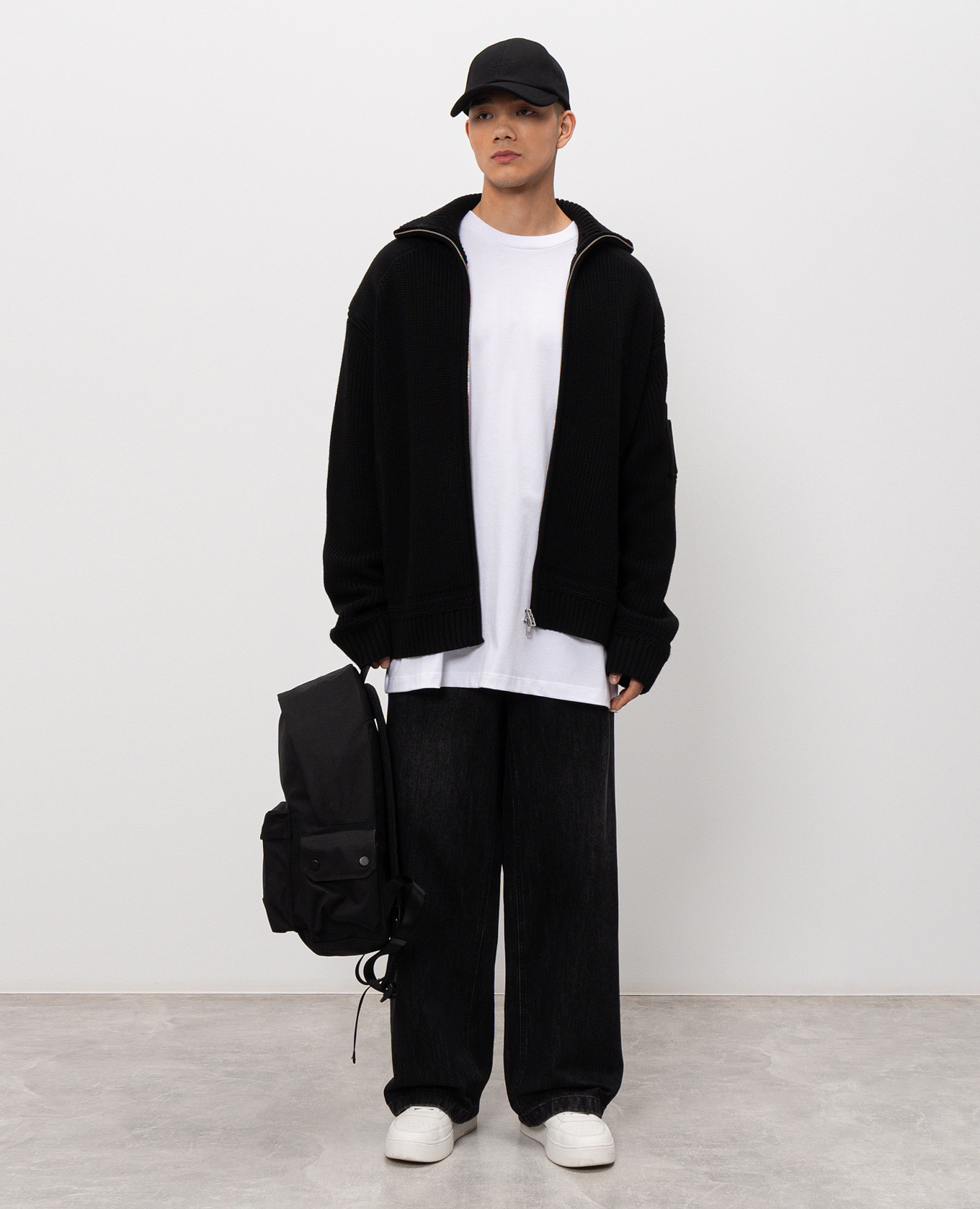 

Set of long-sleeved shirts with logo embroidery Juun.j, White