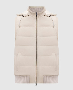 Pini Parma Beige suede vest PADVESUETAU