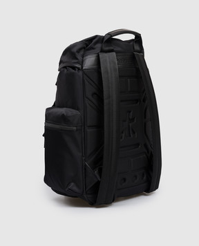Premiata Black Booker backpack with textured logo BOOKER