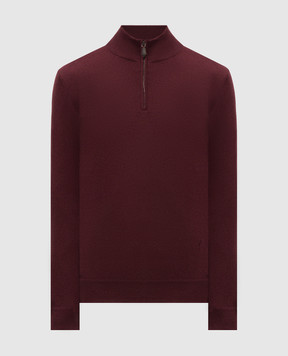 ISAIA Burgundy cashmere jumper MG8493YP003