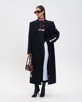 Off-White Blue coat with wool 2ER02JF25FAB001