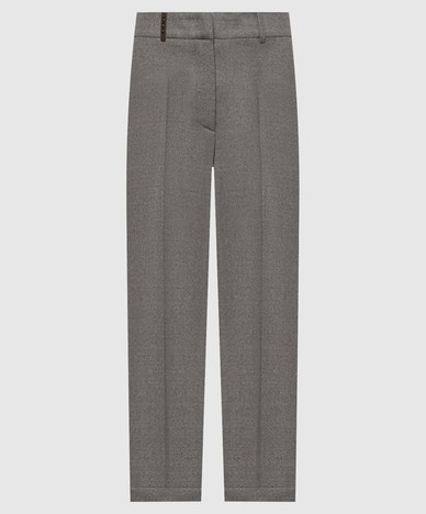 Gray wool pants