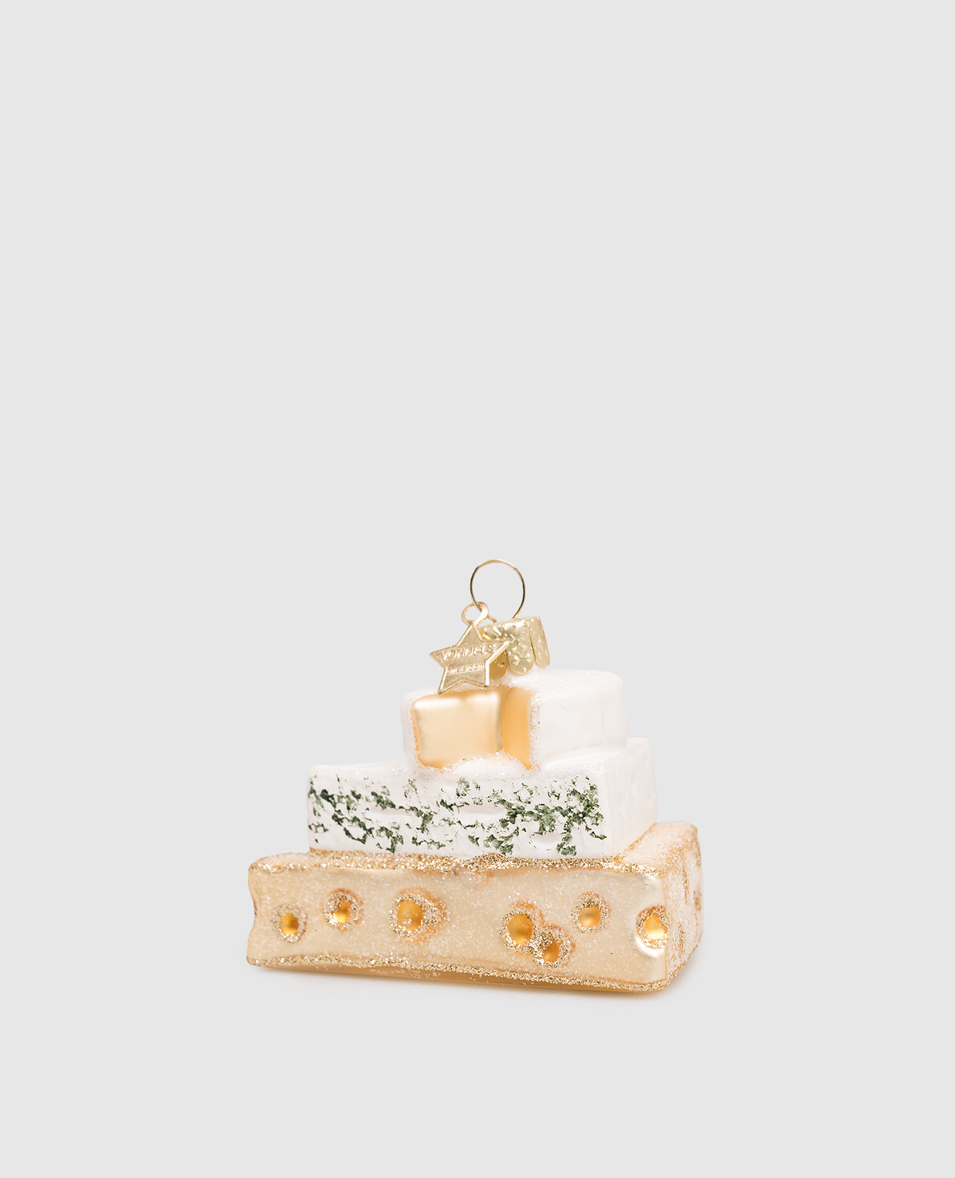 

Christmas tree toy Tripple cheese Vondels, Yellow