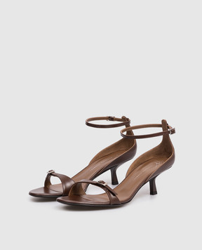Giuseppe Zanotti Alien brown leather sandals E600008