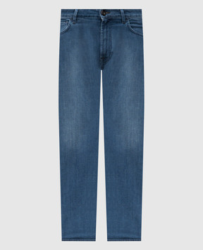 Stefano Ricci Blue jeans with logo patch MST53B2060T0196