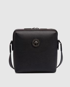 Stefano Ricci Black leather bag with emblem ND155GTUVD