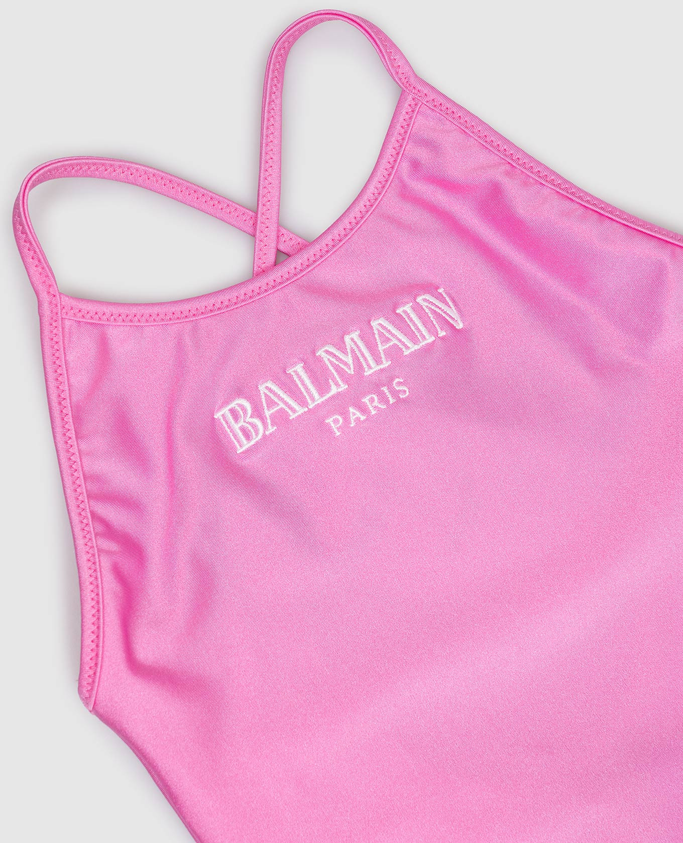 

Children's pink swimsuit with logo embroidery Balmain