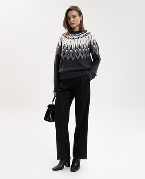 Loulou de Saison HANS gray cashmere sweater HANS