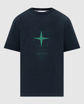 Stone Island Light Compass blue t-shirt L1S152100001S0363