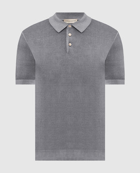 Cashmere&Whiskey Grey cotton polo shirt M54268052