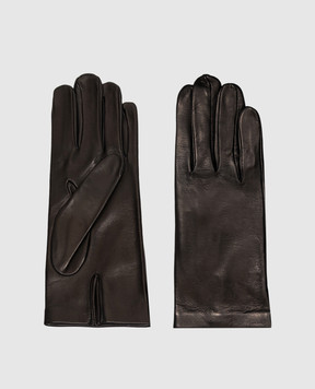 Sermoneta Gloves Black leather gloves 301A