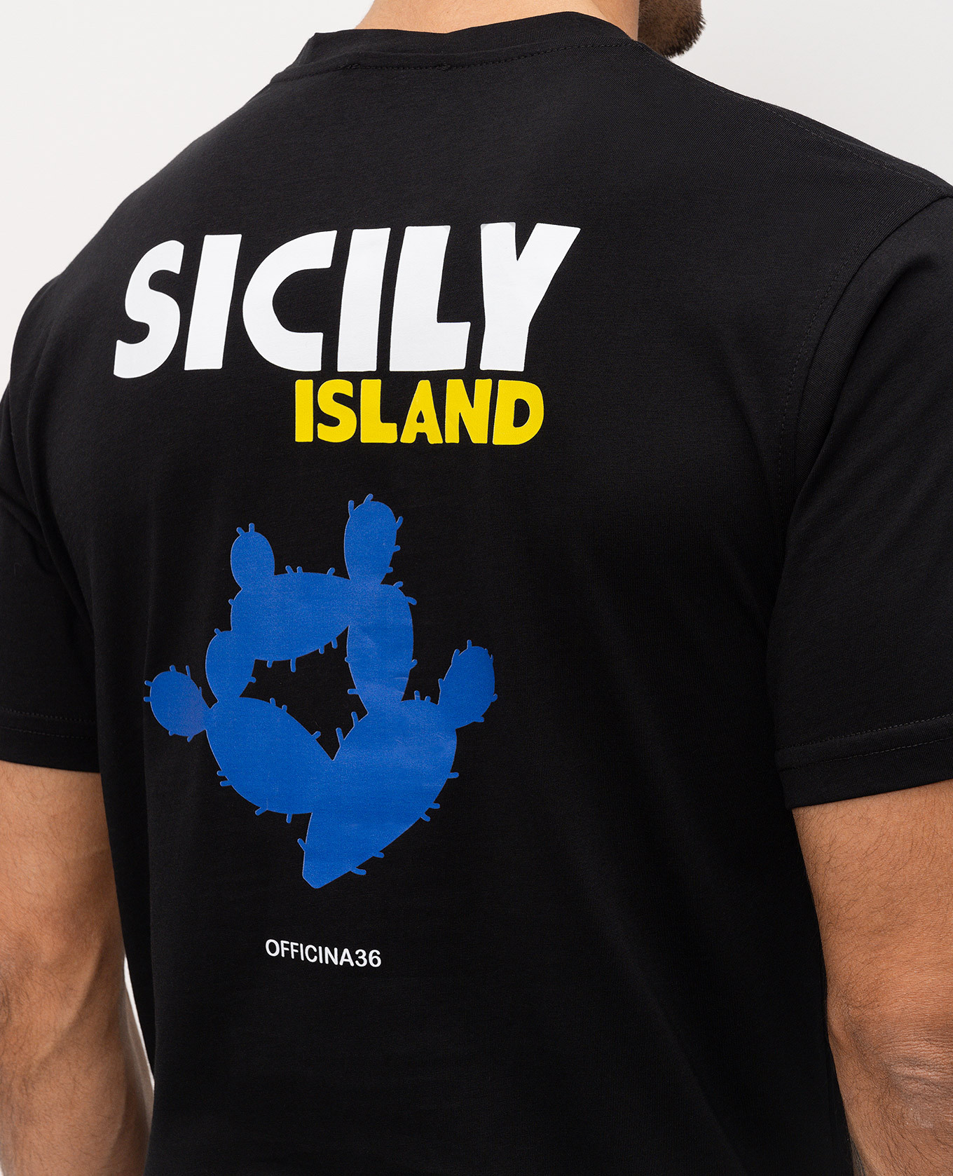 

Sicily Island black t-shirt Officina 36