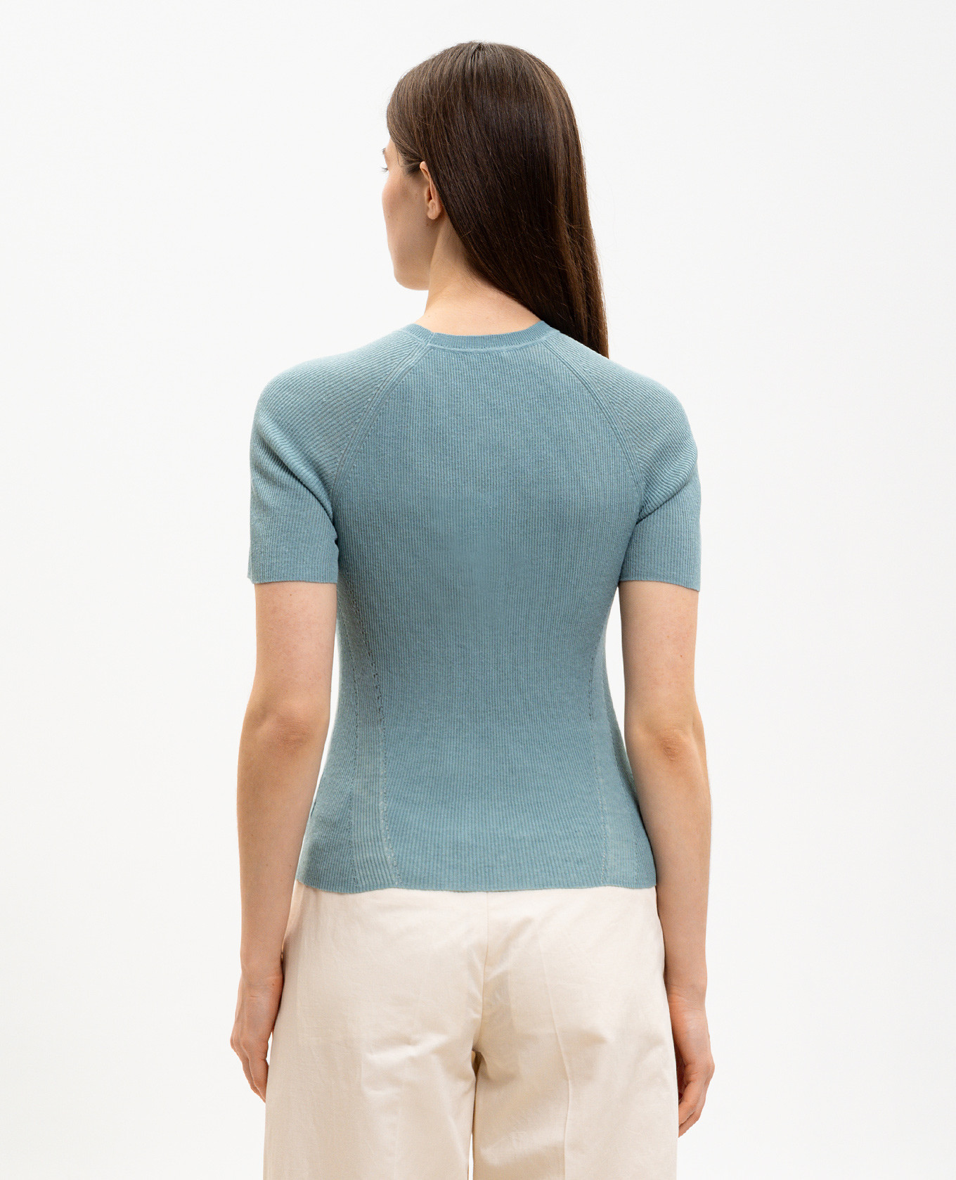 

Belarb turquoise ribbed linen top JOSEPH, Green
