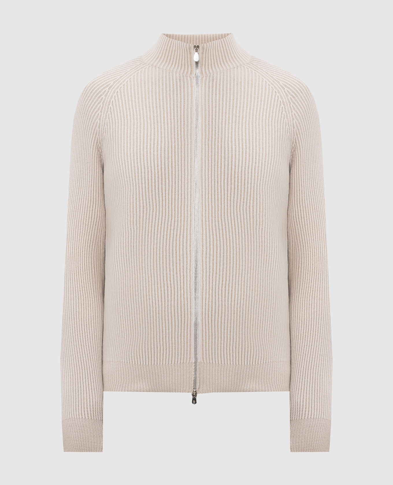 Beige cashmere cardigan