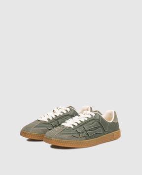 AMIRI Pacific Football Green Leather Sneakers AMSNSN1036