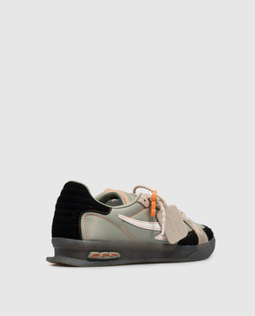 Off-White End Of Play green combination sneakers OF05968310
