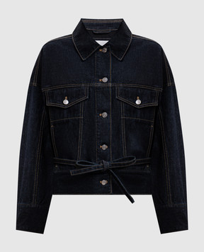 3.1 Phillip Lim Blue denim jacket with logo patch E2616538LID