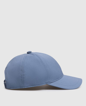 Brett Johnson Blue wool cap with emblem SS26CAP12LP597OCE1