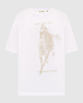 Misbhv White T-shirt Here I Am Still Thinking Of You 261U110