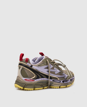 Off-White Be Right Back Mesh Sneakers in Khaki OMIA295Z26FAB001