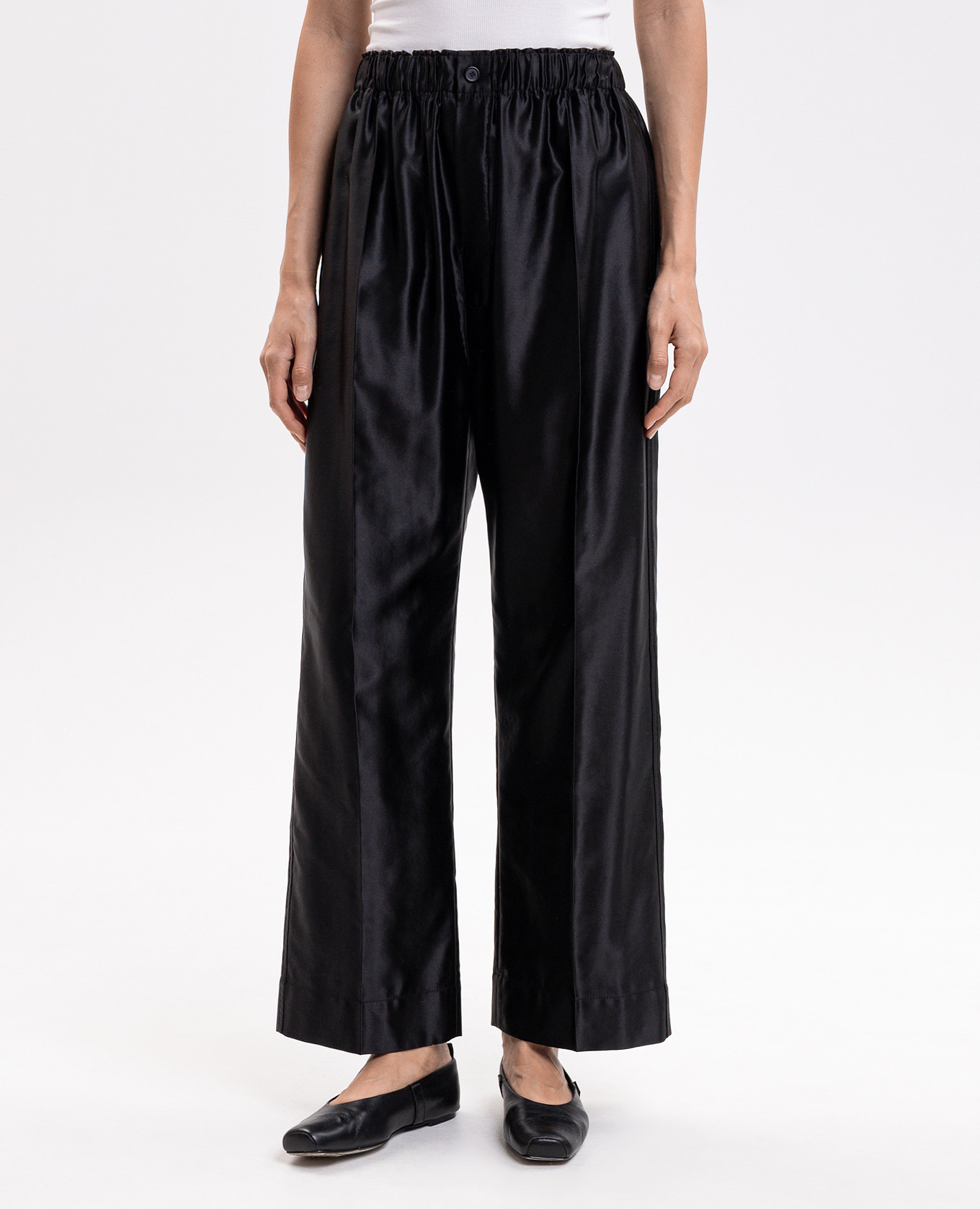 Black silk pants Carven 3