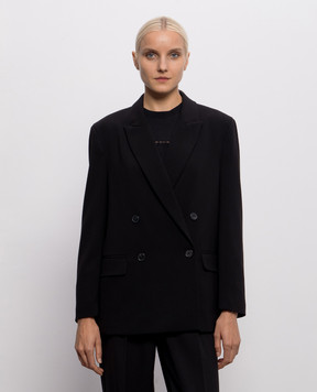 Twinset Black double-breasted jacket 262TF2010