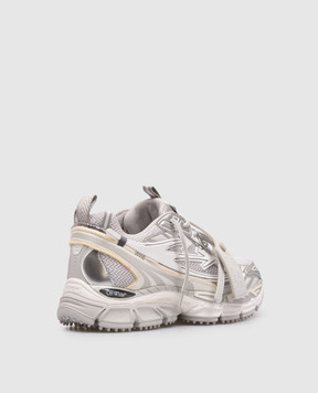 Off-White Be Right Back grey combination sneakers with textured logo OWIA289C99FAB001